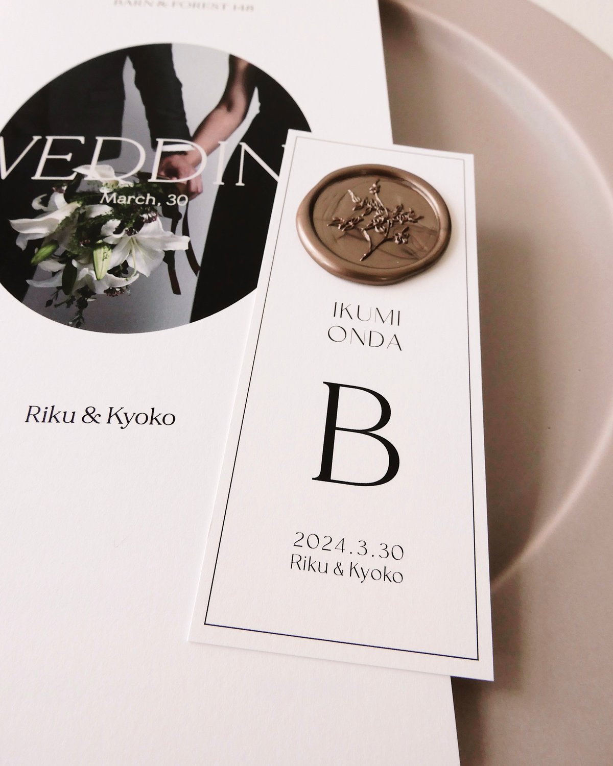 席札 ܀ エスコートカード ‖ Rêve｜Wedding card design | atel...