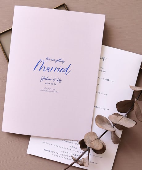 4P ܀ 席次表｜メニュー表 ‖ A5｜ Chic｜Wedding seating chart