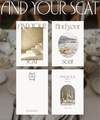 Find Your Seat ܀ 席次表カード｜エスコートカード ‖ Fika