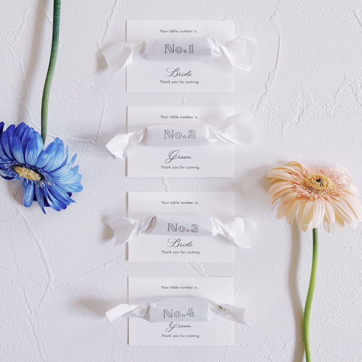 SUGAR✴︎ご購入前にプロフィール確認 エスコートカード‖ number sugar / Wedding escort card |