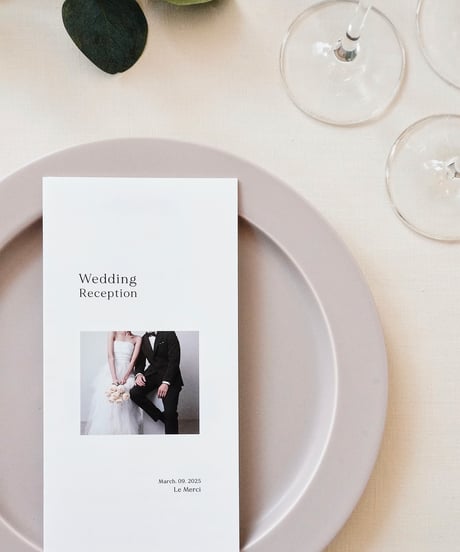 席次表 ܀ リーフレット ‖  Natural ｜Wedding seating list