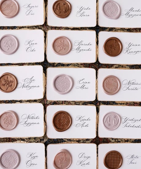席札｜Wax Seal×moonlight｜シーリングワックス専用席札