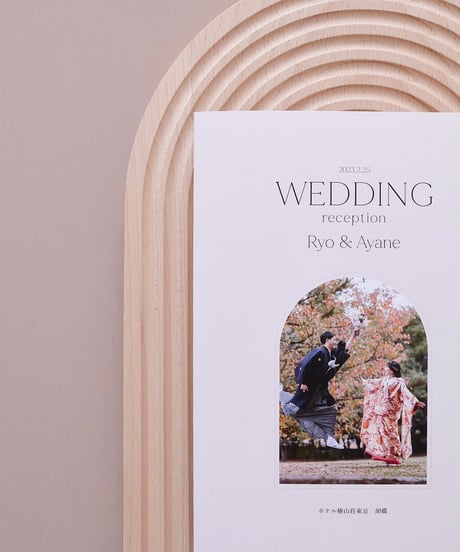 4P ܀ 席次表｜メニュー表 ‖ A5｜ Chic｜Wedding seating chart