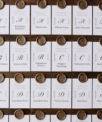 席札｜エスコートカード‖ Chic｜Wedding escort card