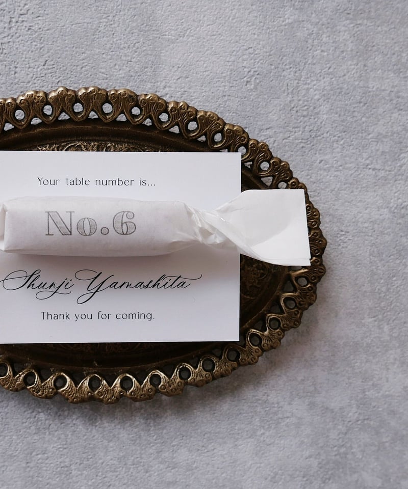 エスコートカード‖ number sugar / Wedding escort card |