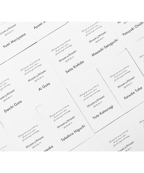 席札｜エスコートカード‖ Chic｜Wedding escort card