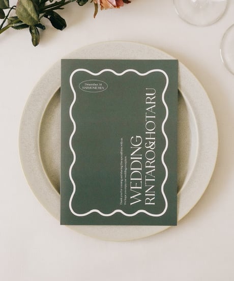 4P ܀ 席次表｜メニュー表 ‖ A5｜ Chic｜Wedding seating chart
