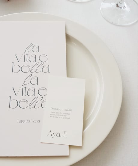 席次表 ܀ リーフレット ‖  Fika｜Wedding seating chart