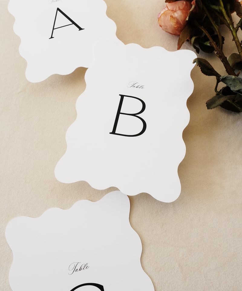 12枚セット ‖ テーブルナンバー｜wave｜ウェーブ | atelier ene