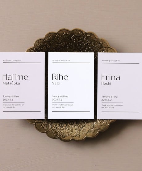 席札 ܀ エスコートカード ‖ Belle｜Wedding card design