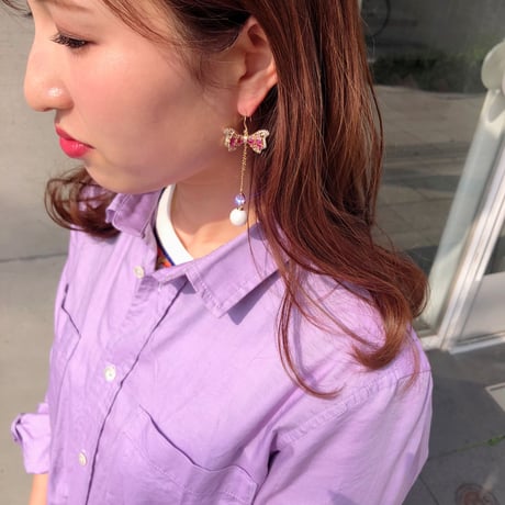 Candy ribbonピアス