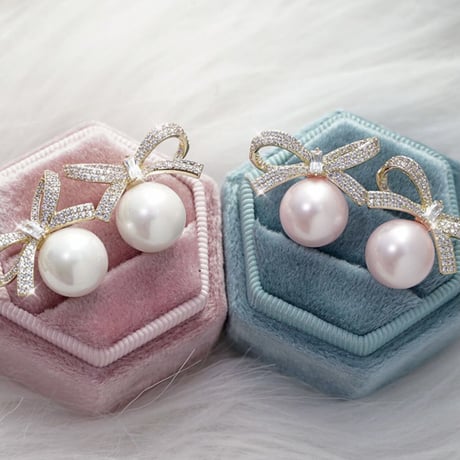 Ribbonパールピアス