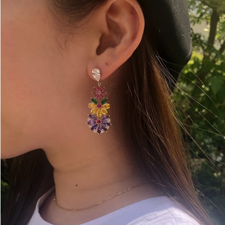 Summew flowerピアス