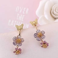 Butterfly×Flowerピアス