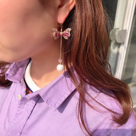 Candy ribbonピアス