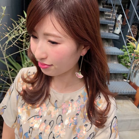 フラワーペタルピアス