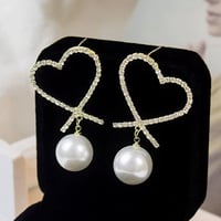 オープンハート×パールピアス