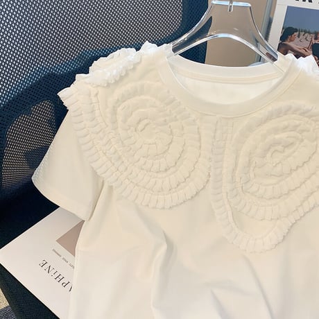 ミニフリルカラーTシャツ