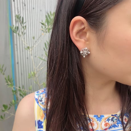 2wayアラベスクパールピアス