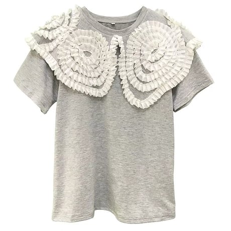 ミニフリルカラーTシャツ