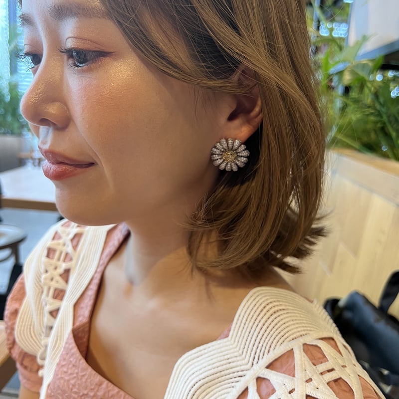 p209b【⚠️売約済み】マーガレットピアス　K14 18 コート　再入荷　上品 p209b【⚠️売約済み】マーガレットピアス K14 18 コート 再入荷