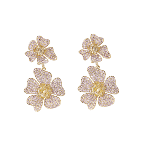 Double Flowerピアス