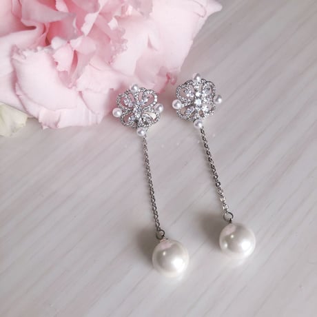 2wayアラベスクパールピアス