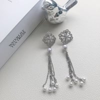 アラベスクパールフリンジピアス