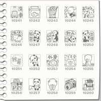 プチスタンプ（241～260）[プチハンコ/ミニハンコ/小さいハンコ/ミニスタンプ]