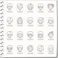 プチスタンプ（381～400）[プチハンコ/ミニハンコ/小さいハンコ/ミニスタンプ]