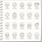 プチスタンプ（381～400）[プチハンコ/ミニハンコ/小さいハンコ/ミニスタンプ]