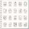 プチスタンプ（141～160）[プチハンコ/ミニハンコ/小さいハンコ/ミニスタンプ]