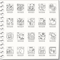 プチスタンプ（321～340）[プチハンコ/ミニハンコ/小さいハンコ/ミニスタンプ]