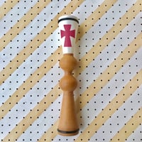 ニーディング　クロス ジャーマニック　ホワイト/ピンク