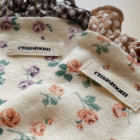 baby socks【flower×gingham】