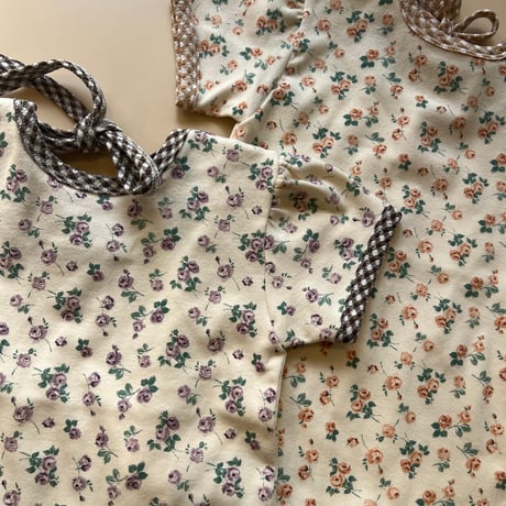 KidsTee【flower×gingham】
