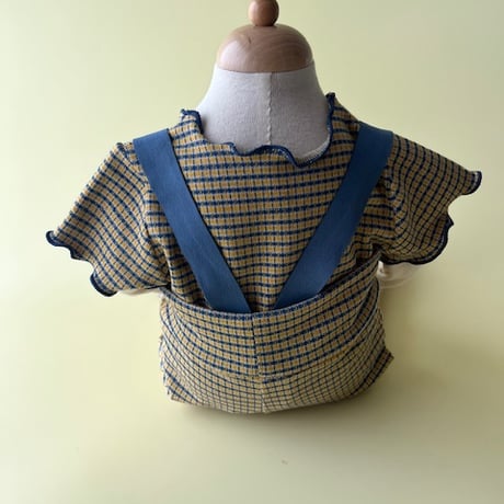 Baby strap pants【check】