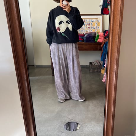 MOM corduroy wide pants