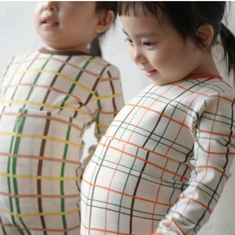 BROWN check leggings