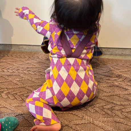 argyle  Baby strap pants