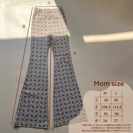 【mom 】Heart♥︎G bell bottom