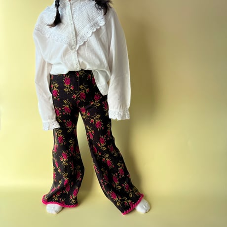 kids knit uraomote bellbottom