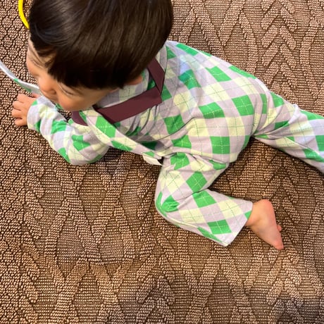 argyle  Baby strap pants