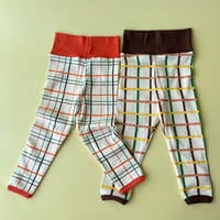 baby BROWN check  haramaki pants