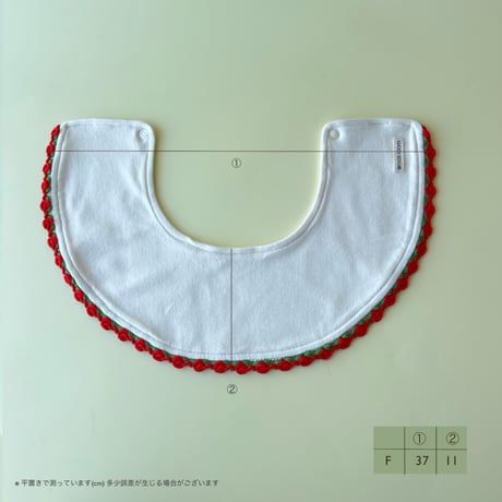 rose ribbon bib
