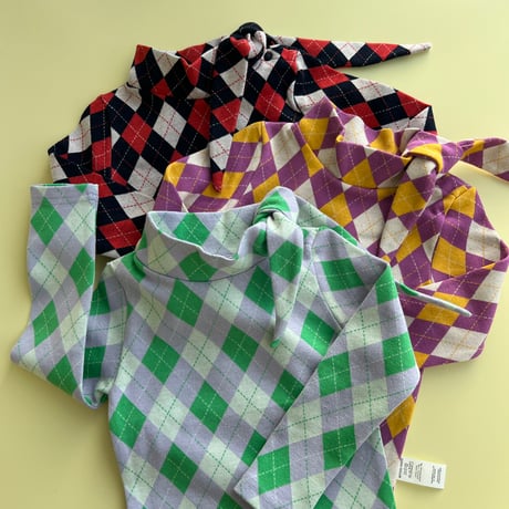 argyle kids bowtie tops
