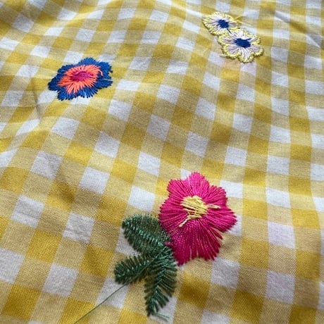 MOM embroideryflower pants