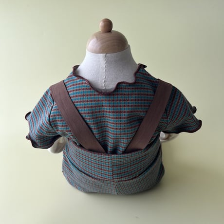 Baby strap pants【check】