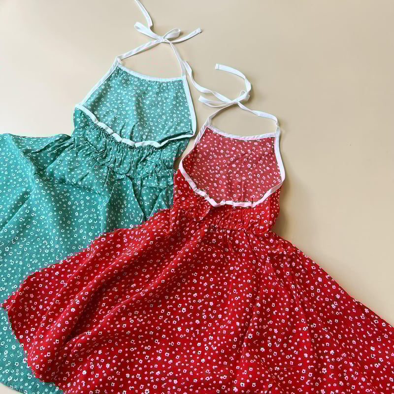 【人気完売商品】Halter Neck Layered Dress halter neck dress | emasroom