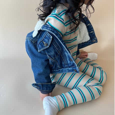 rétro border / kids leggings2311